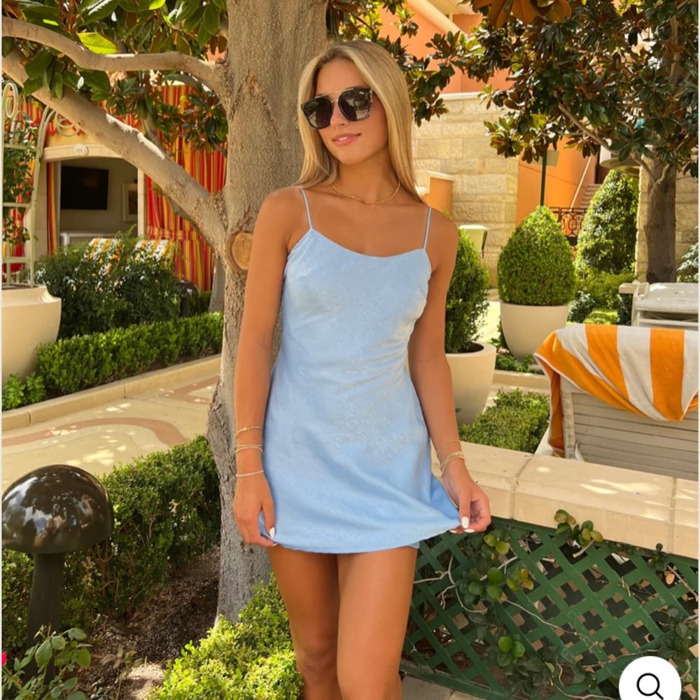 House of Spence satin tie back dress